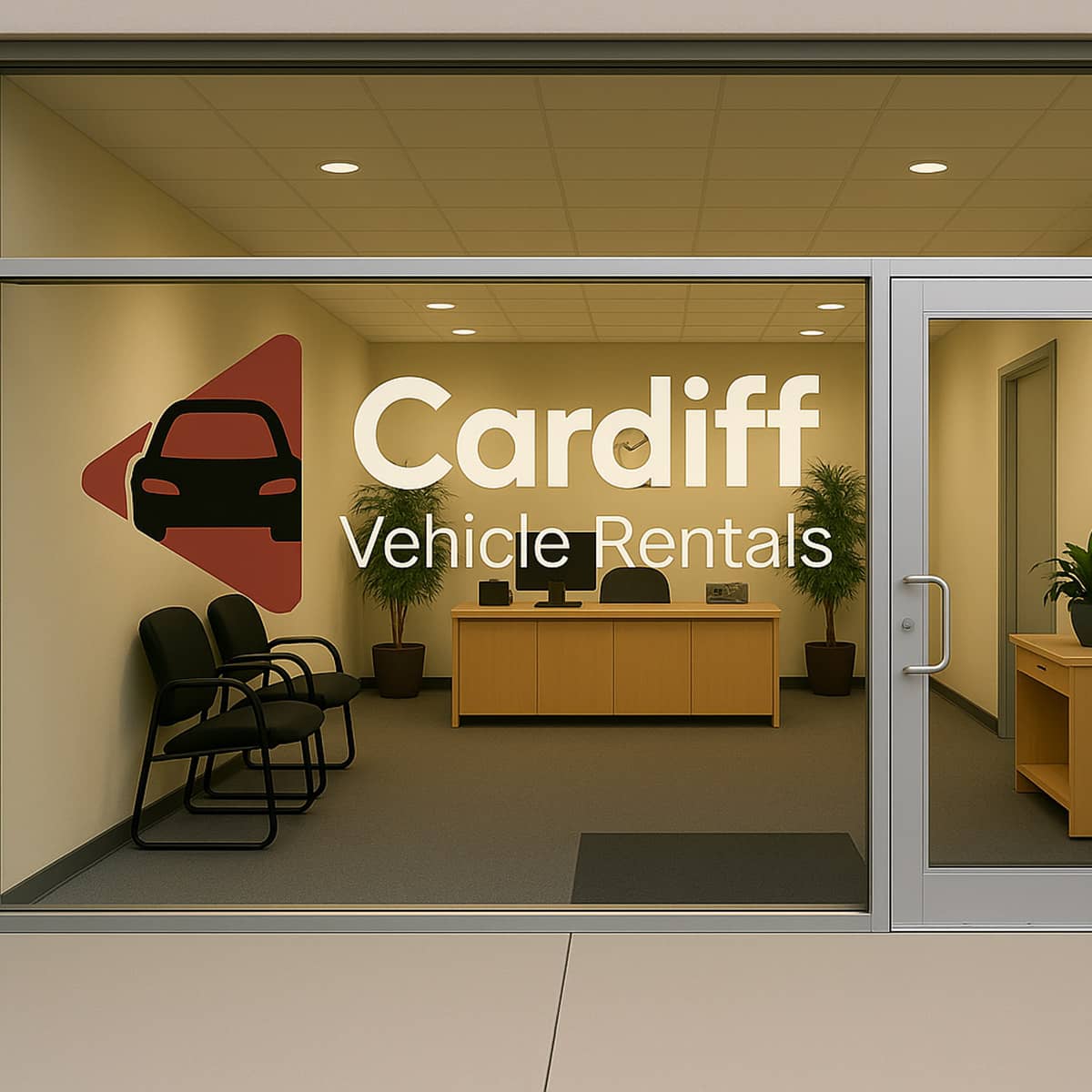 Cardiff Vehicle Rental Services professional office reception area